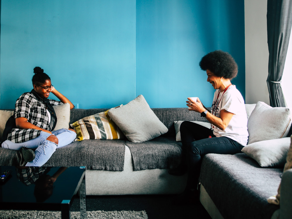 Casual sofa chat